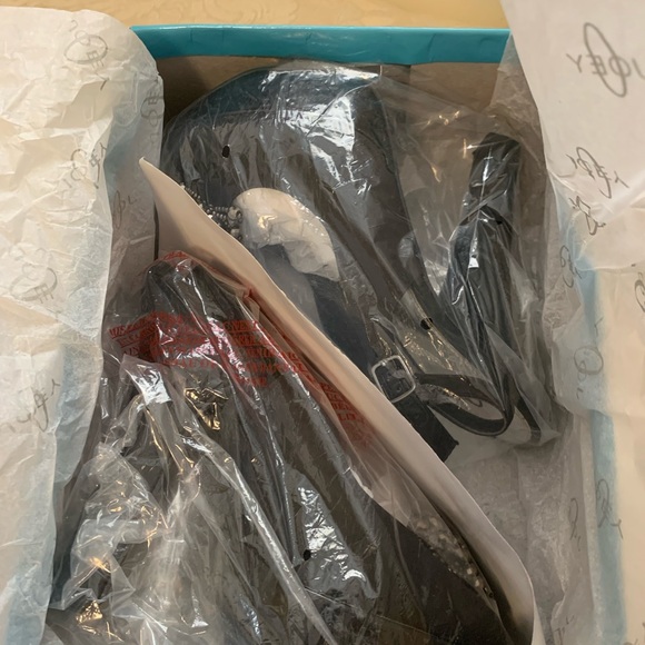 Sateen Black concealed platforms Brand:Joey $27 - Picture 3 of 5